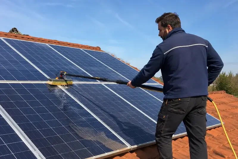 Nettoyage et entretien de panneaux solaires à Saint-Aubin-des-Châteaux